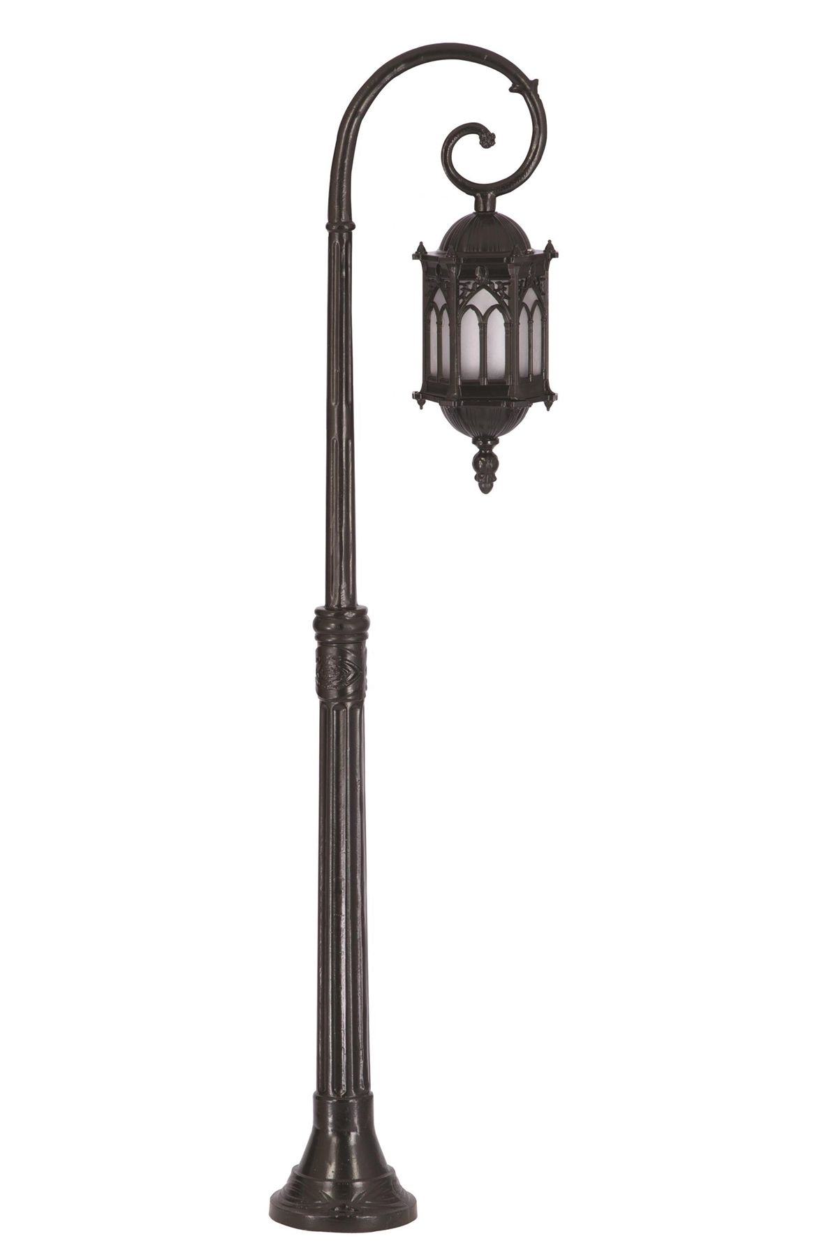 Bahçe Direkleri E27 12W 27cm Alüminyum Siyah Dorbien-BDR-68051-1BSY-OP