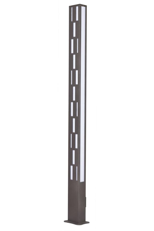 Bahçe Direkleri LED 60W 15x10cm Alüminyum Profil Siyah Dorbien-BDR-68255-BSY-M2