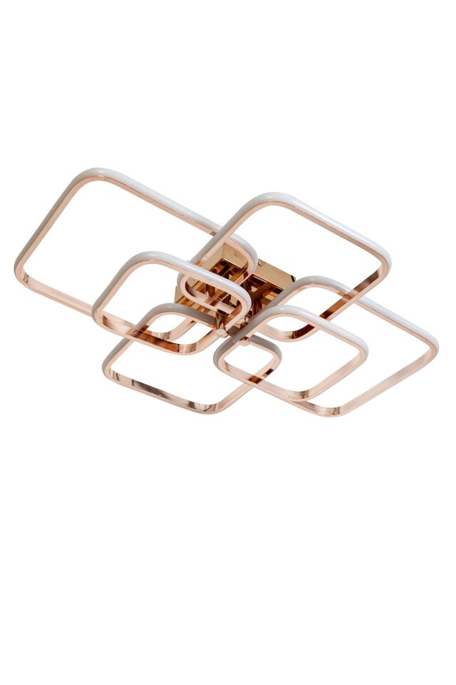 Fly Modern Avize LED 82W 71x56cm Alüminyum Profil Bakır Dorbien-AR-6101-6BKR
