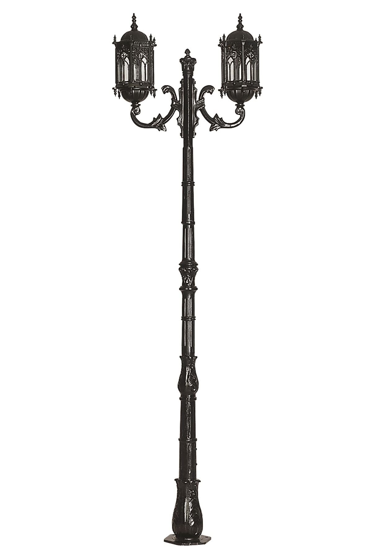 Bahçe Direkleri E27 24W 75cm Alüminyum Siyah Dorbien-BDR-68051-2BSY-M2