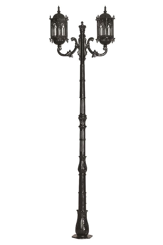 Bahçe Direkleri E27 24W 75cm Alüminyum Siyah Dorbien-BDR-68051-2BSY-M2