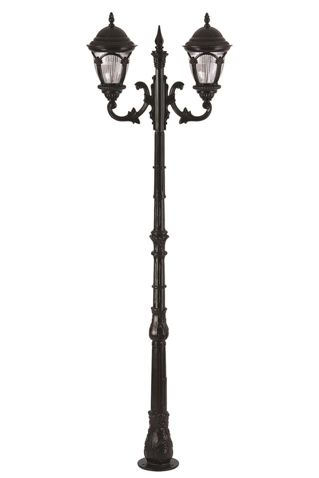 Bahçe Direkleri E27 24W 75cm Alüminyum Siyah Dorbien-BDR-68052-2BSY-M2