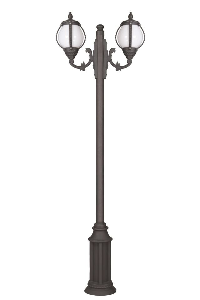 Bahçe Direkleri E27 24W 85cm Çelik Boru Siyah Dorbien-BDR-68282-2BSY