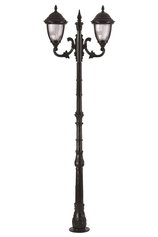 Bahçe Direkleri E27 24W 75cm Alüminyum Siyah Dorbien-BDR-68053-2BSY-M1