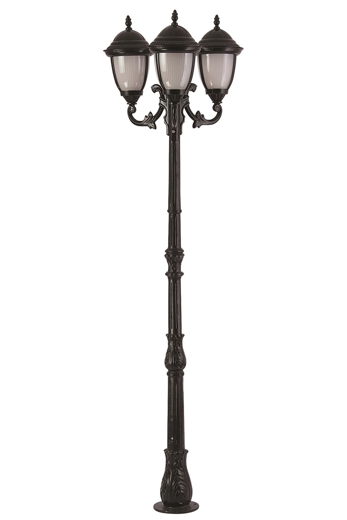 Bahçe Direkleri E27 36W 75cm Alüminyum Siyah Dorbien-BDR-68053-3BSY