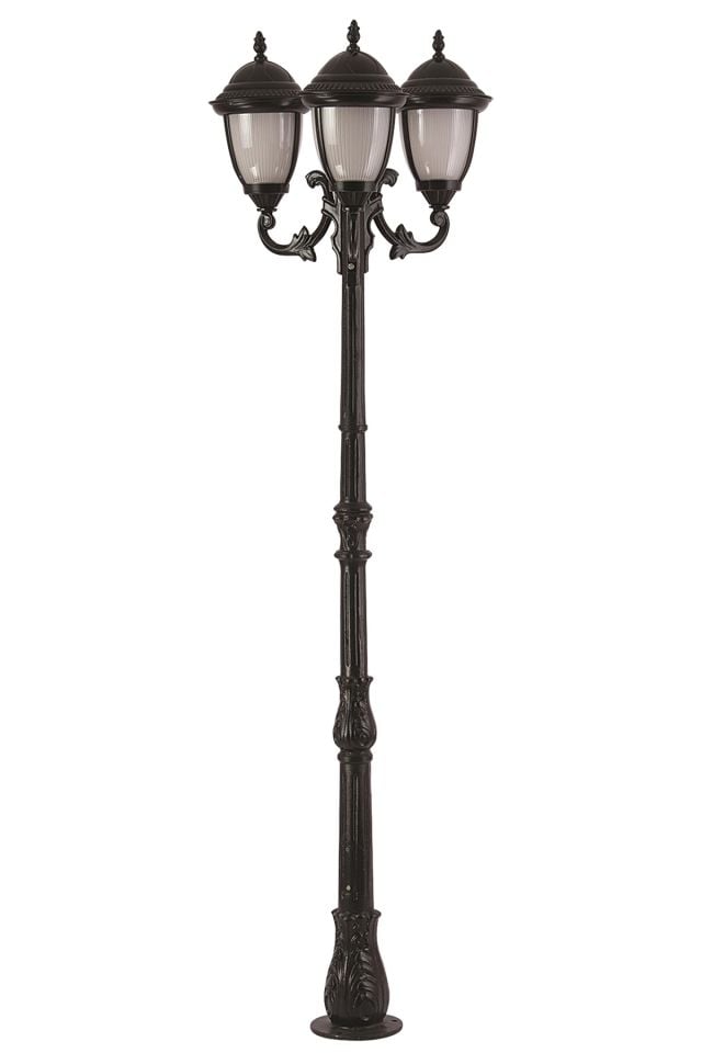 Bahçe Direkleri E27 36W 75cm Alüminyum Siyah Dorbien-BDR-68053-3BSY