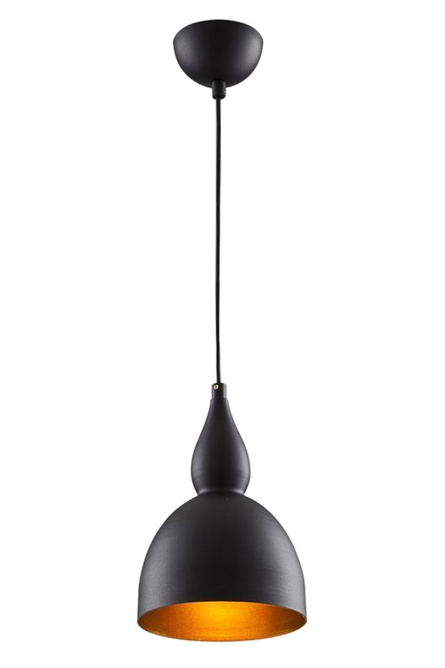 Akasya Modern Avize E27 12W 19cm Metal Siyah Avonni-AV-4106-M3-BSY