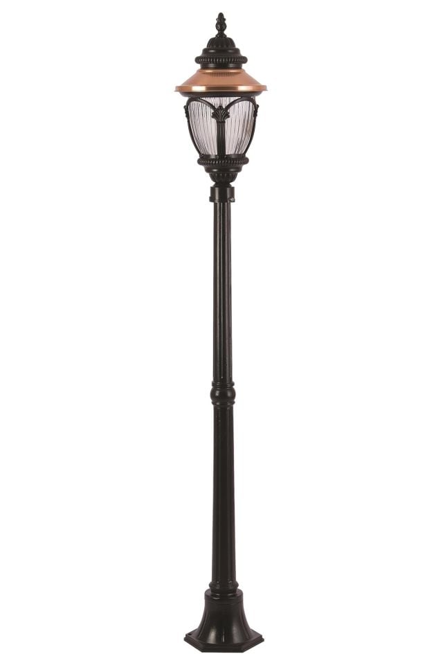 Bahçe Direkleri E27 12W 25cm Alüminyum Kahverengi/Siyah Dorbien-BDR-68057-1BSY