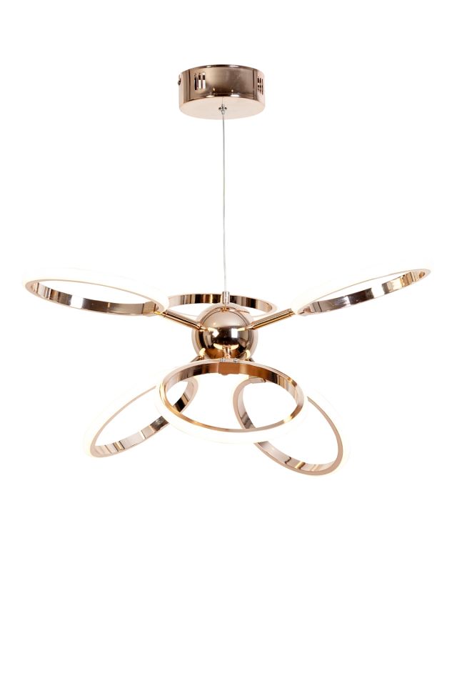 Büyüteç Modern Avize LED 56W 58x58cm Alüminyum Profil Bakır Dorbien-AV-6172-6BKR