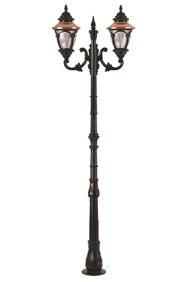 Bahçe Direkleri E27 24W 80cm Alüminyum Kahverengi/Siyah Dorbien-BDR-68057-2BSY-M3