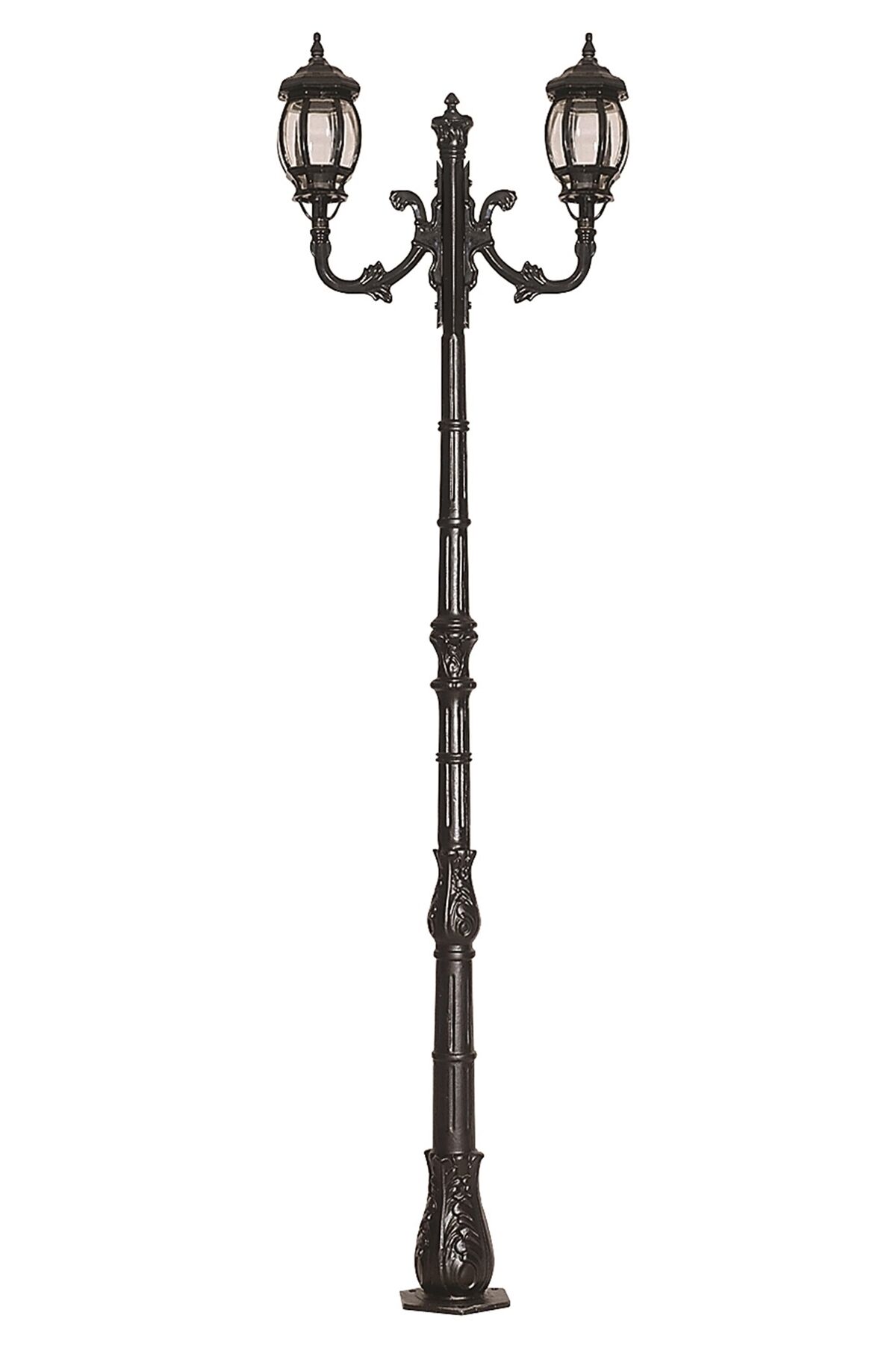 Bahçe Direkleri E27 24W 85cm Alüminyum Siyah Dorbien-BDR-68063-2BSY-M1