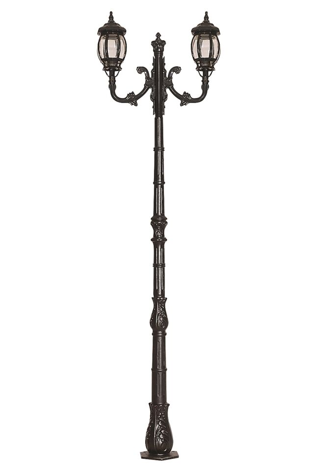 Bahçe Direkleri E27 24W 85cm Alüminyum Siyah Dorbien-BDR-68063-2BSY-M1
