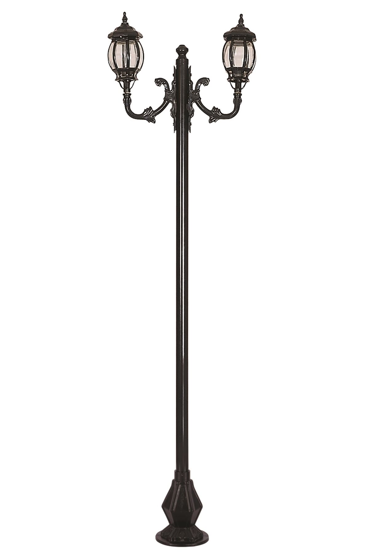 Bahçe Direkleri E27 24W 85x20cm Alüminyum Siyah Dorbien-BDR-68063-2BSY-M3