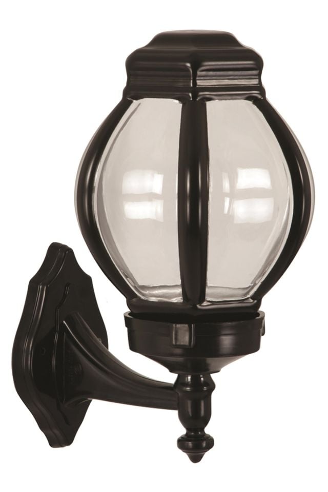 Bahçe Aplik E27 12W 27x23cm ABS Siyah Dorbien-BAP-68195-BSY-M2-OP