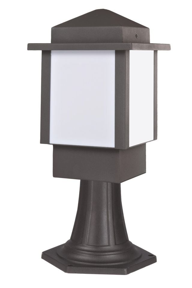 Bahçe Bollard E27 12W 30cm Alüminyum Profil Siyah Dorbien-BBO-68272-BSY-K