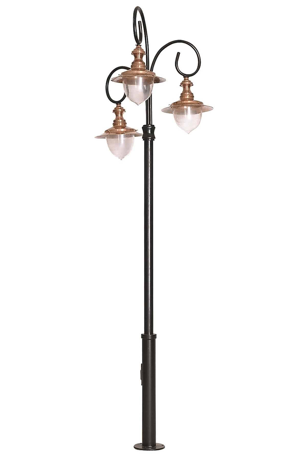 Bahçe Direkleri E27 36W 90cm Alüminyum Sarı/Siyah Dorbien-BDR-68083-3BKR-M1
