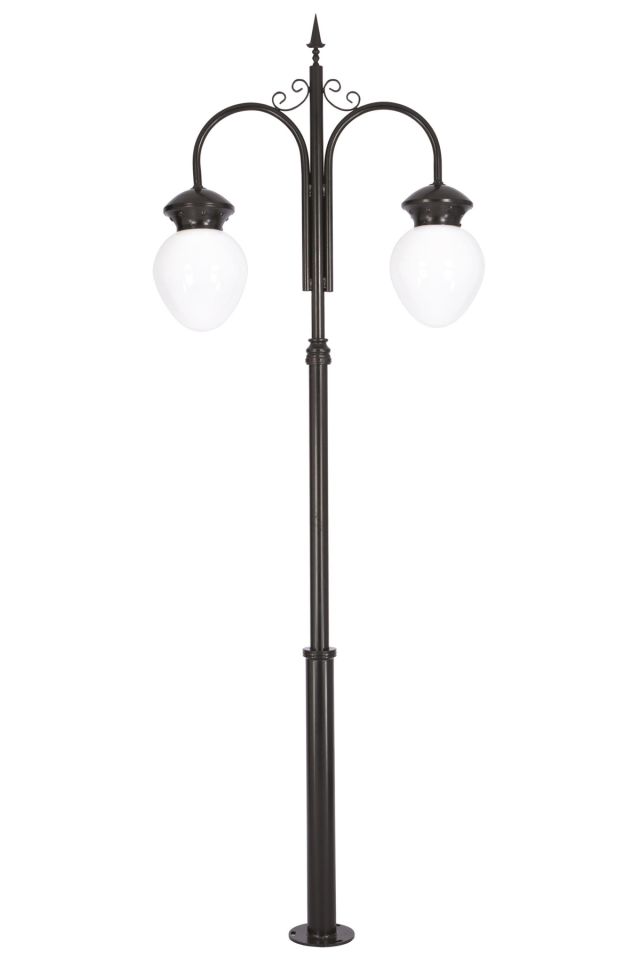 Bahçe Direkleri E27 24W 90cm Alüminyum Siyah Dorbien-BDR-68086-2BSY-M1-OP