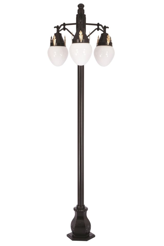 Bahçe Direkleri E27 36W 85cm Alüminyum Sarı/Siyah Dorbien-BDR-68087-3BSY-OP