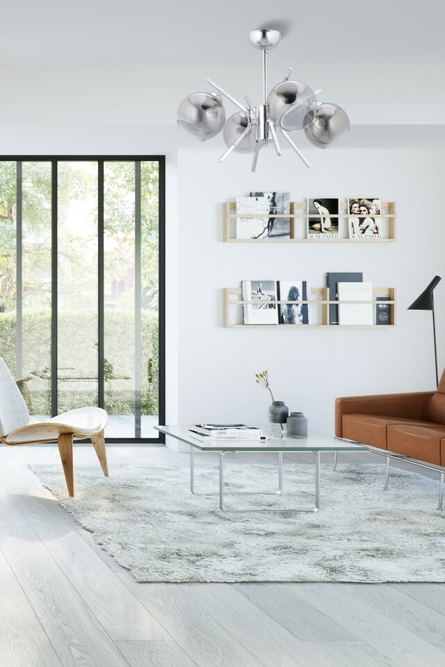 Up Modern Avize E27 48W 53cm Metal Krom Dorbien-FZ-7393-4K