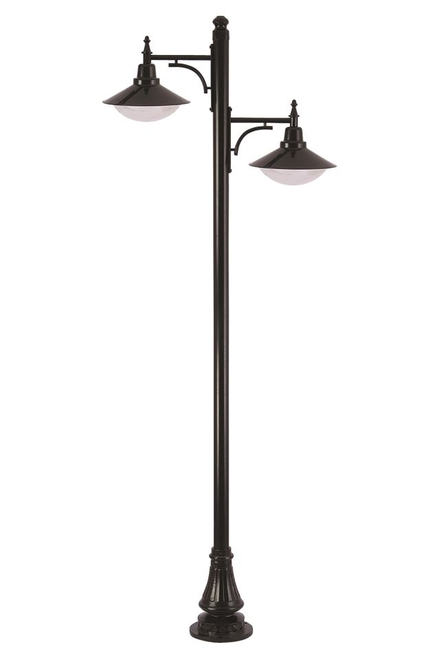 Bahçe Direkleri E27 24W 110cm Alüminyum Siyah Dorbien-BDR-68091-2BSY-M3-OP