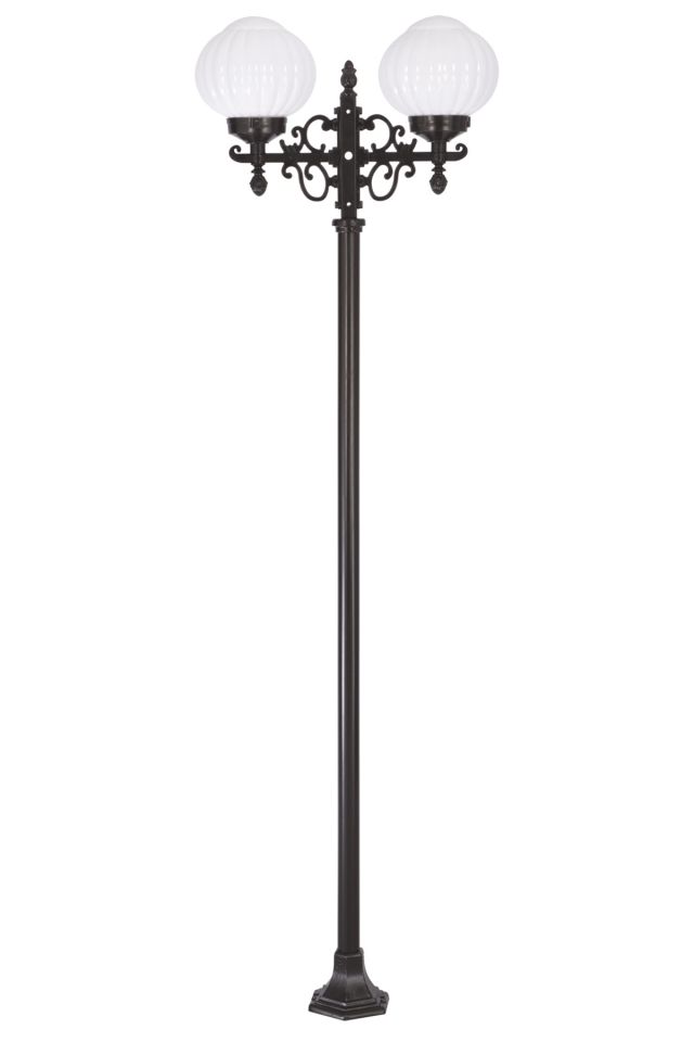 Bahçe Direkleri E27 24W 50x22cm Çelik Boru Siyah Dorbien-BDR-68214-2BSY-M4