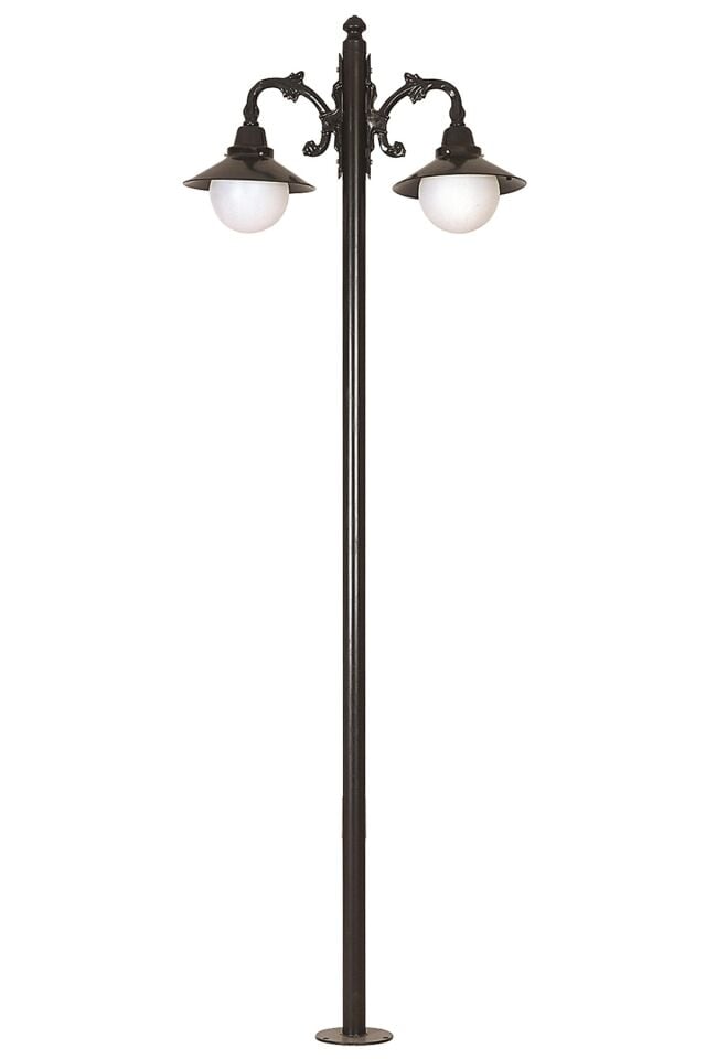 Bahçe Direkleri E27 24W 85cm Alüminyum Siyah Dorbien-BDR-68092-2BSY-M2-OP