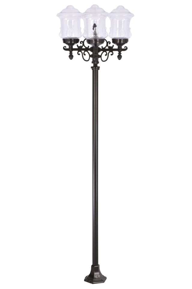 Bahçe Direkleri E27 48W 50cm Çelik Boru Siyah Dorbien-BDR-68214-4BSY-M1