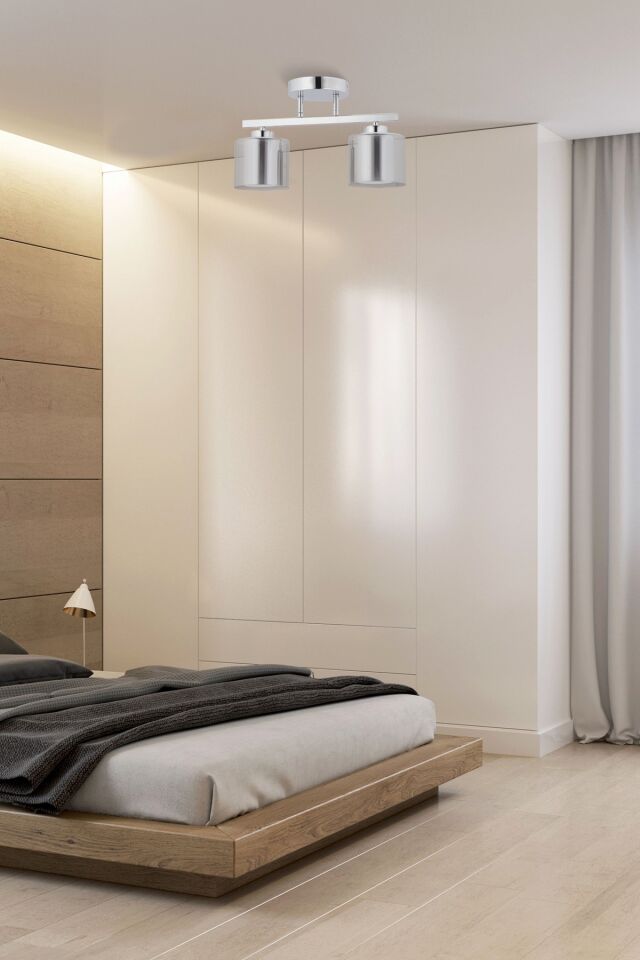 Close Modern Avize E27 24W 42cm Metal Krom Dorbien-FZ-7406-2K