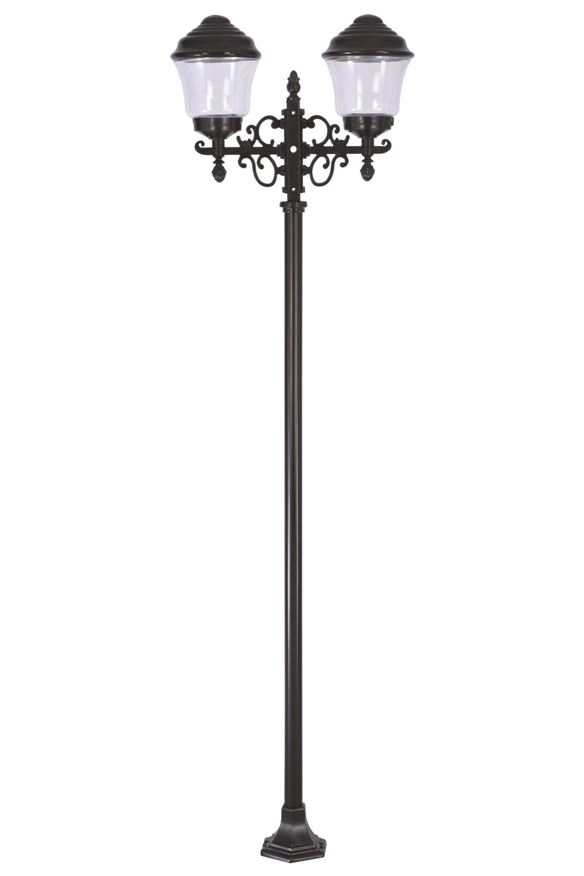 Bahçe Direkleri E27 24W 50x20cm Çelik Boru Siyah Dorbien-BDR-68215-2BSY-M2