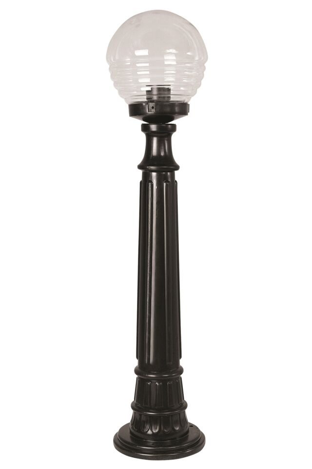 Bahçe Set Üstü Aydınlatma E27 12W 20cm ABS Siyah Dorbien-BSU-68175-BSY-M2-B