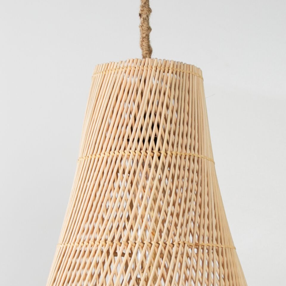 Lena Modern Avize E27 12W 25cm Rattan Doğal Dorbien-SLB-8019-S