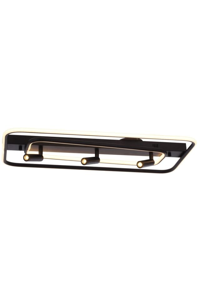 Yıldız Modern Avize LED 52W 70x30cm Alüminyum Profil Siyah Dorbien-ER-10383-2KY-BSY