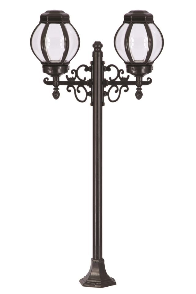 Bahçe Set Üstü Aydınlatma E27 24W 66x23cm Metal Siyah Dorbien-BSU-68195-2BSY-OP