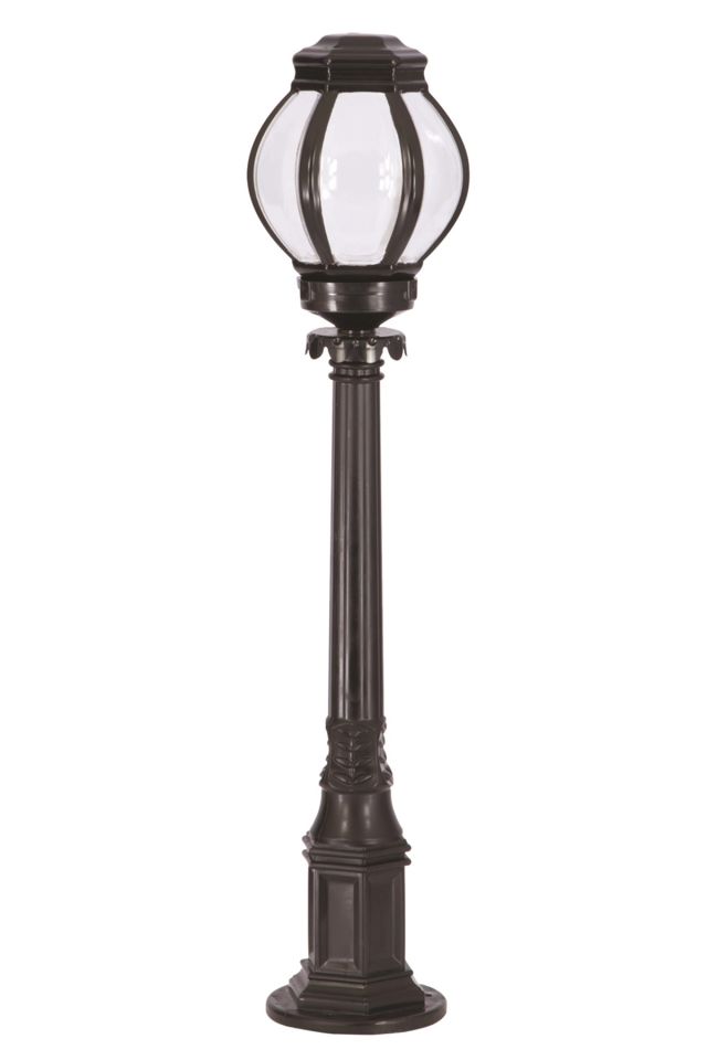 Bahçe Set Üstü Aydınlatma E27 12W 23cm ABS Siyah Dorbien-BSU-68195-BSY-BOP