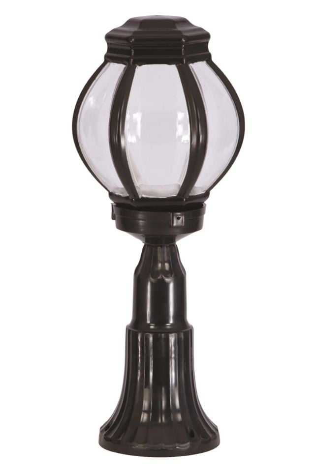 Bahçe Set Üstü Aydınlatma E27 12W 23cm ABS Siyah Dorbien-BSU-68195-BSY-M1-KOP