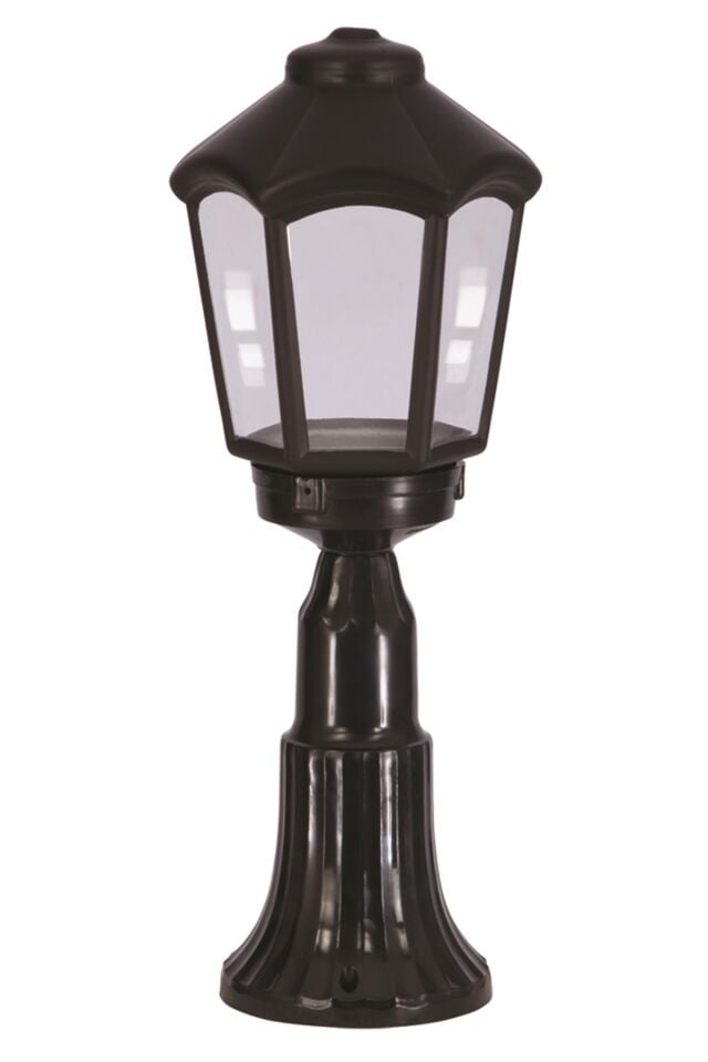 Bahçe Set Üstü Aydınlatma E27 12W 20cm ABS Siyah Dorbien-BSU-68196-BSY-M1-K