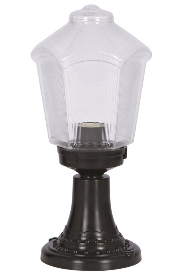 Bahçe Set Üstü Aydınlatma E27 12W 20cm ABS Siyah Dorbien-BSU-68197-1BSY-K