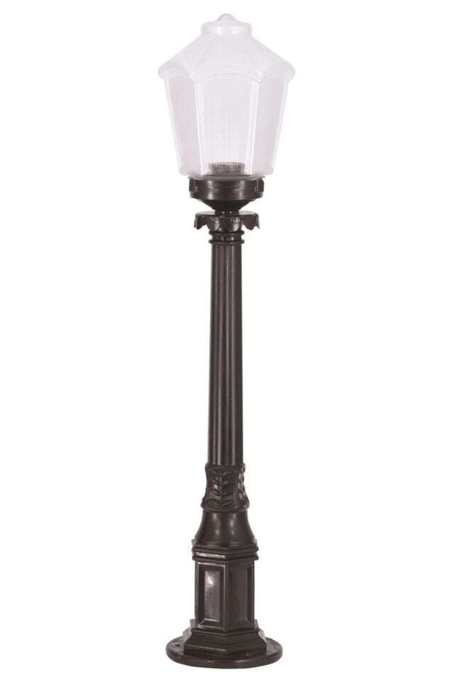 Bahçe Set Üstü Aydınlatma E27 12W 20cm ABS Siyah Dorbien-BSU-68197-1BSY-M1-B