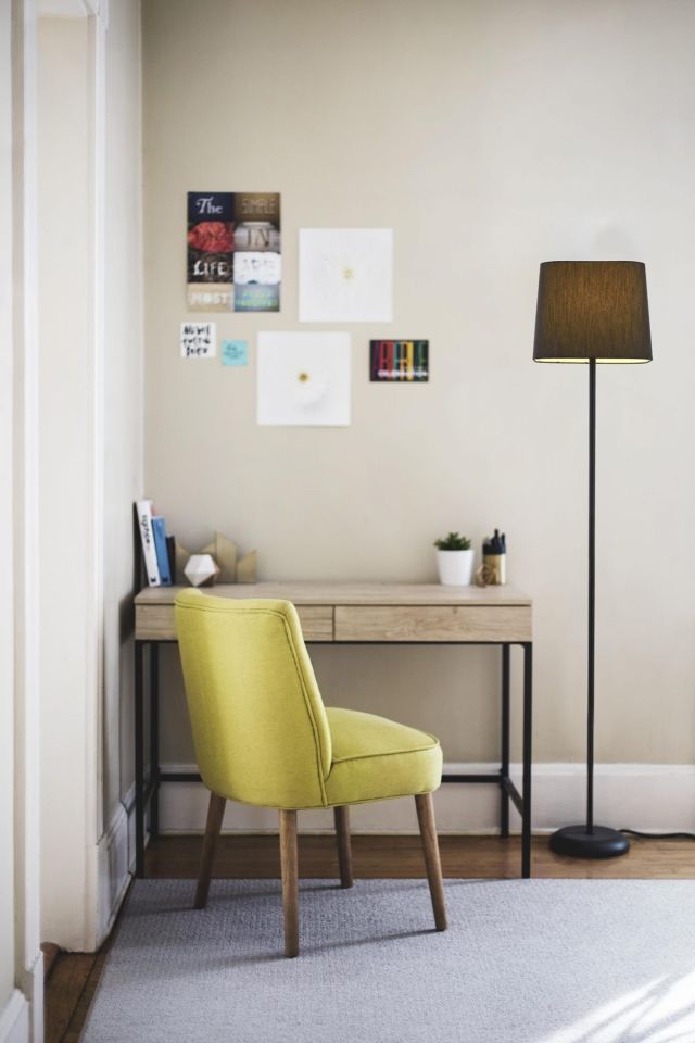 Riga Lambader E27 12W 37x37cm Metal Siyah Avonni-HLM-9071-1BS