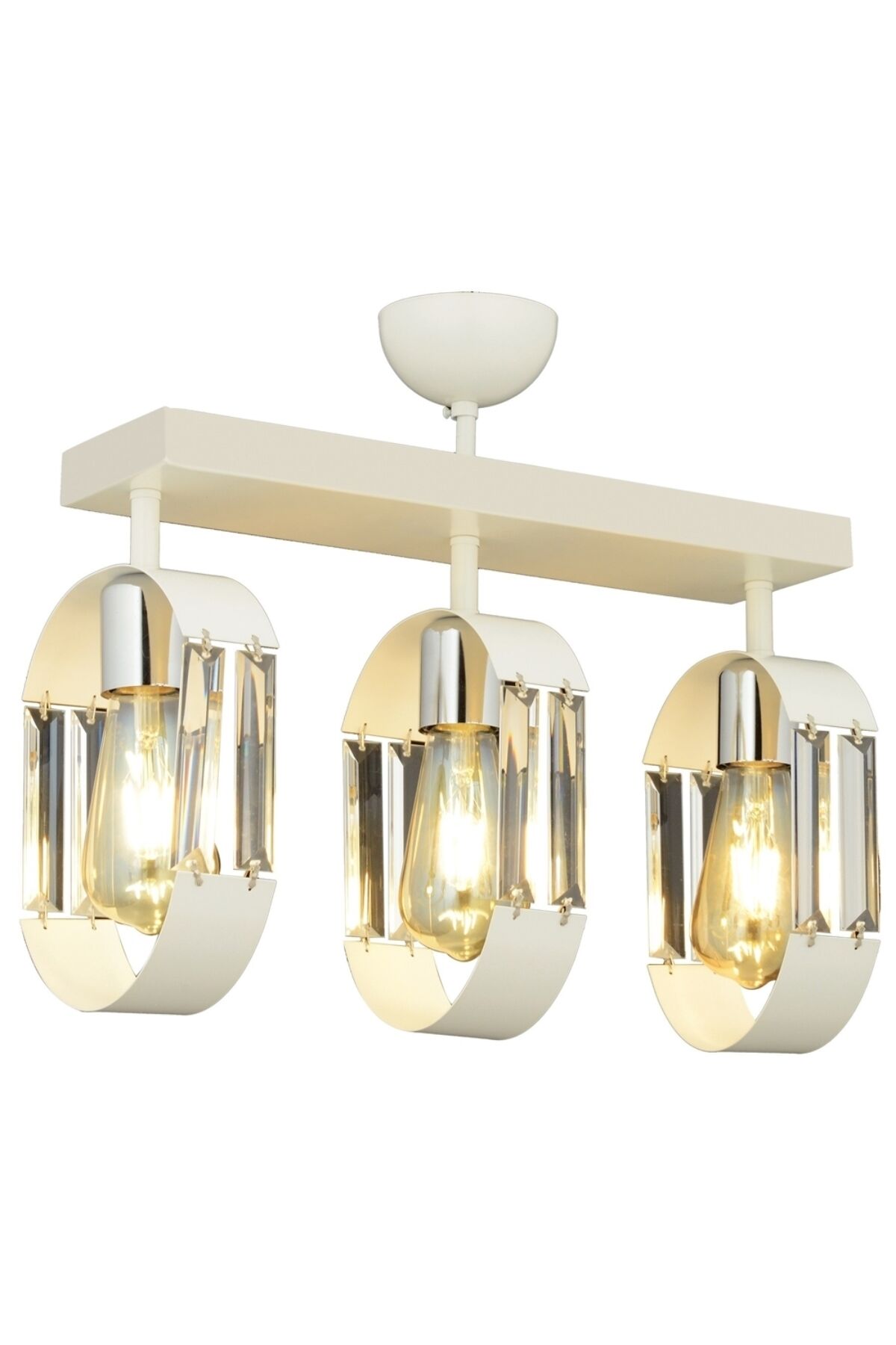 Speed Modern Avize E27 36W 30x12cm Metal Beyaz Dorbien-FZ-7380-3S-B