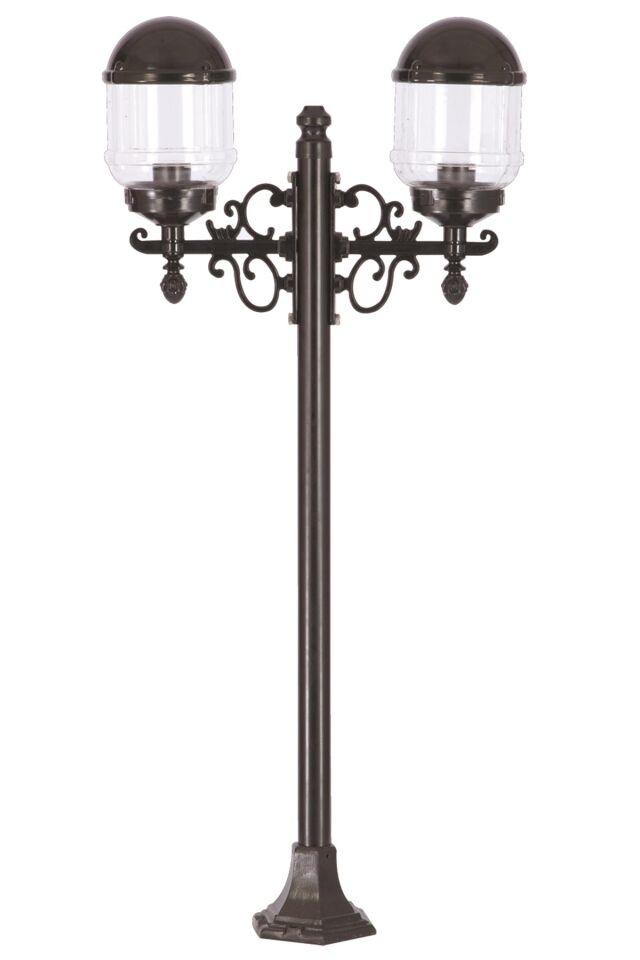 Bahçe Set Üstü Aydınlatma E27 24W 55x17cm Metal Siyah Dorbien-BSU-68198-2BSY