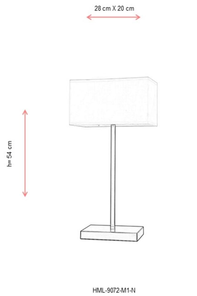 Atlanta Çalışma Masası Lambası E27 12W 28x20cm Metal Nikel Avonni-HML-9072-M1-N