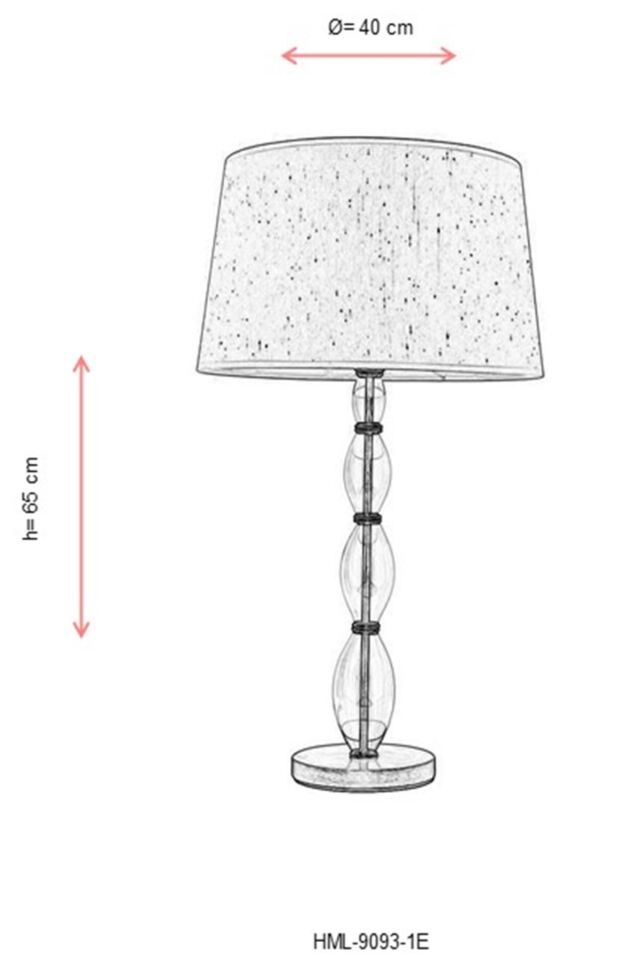 Seval Abajur E27 12W 40cm Metal Eskitme Avonni-HML-9093-1E