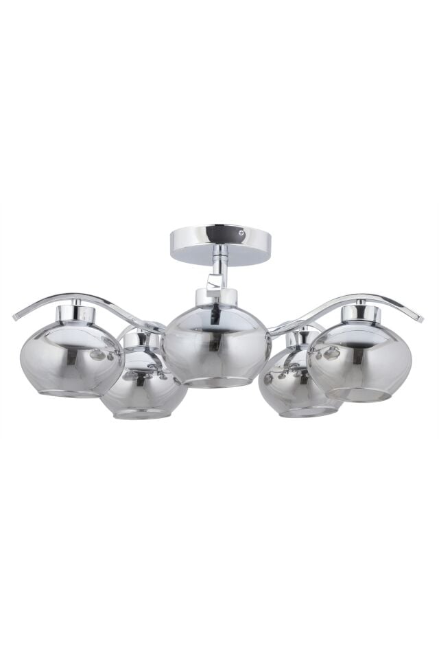Vacuum Modern Avize E27 60W 65cm Metal Krom Dorbien-FZ-7390-5K