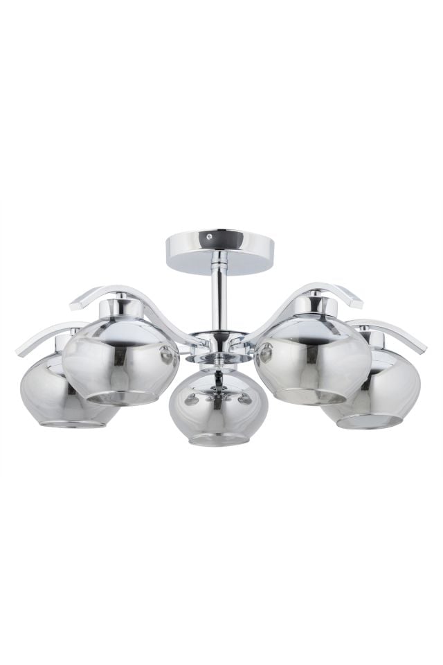 Vacuum Modern Avize E27 60W 65cm Metal Krom Dorbien-FZ-7390-5K