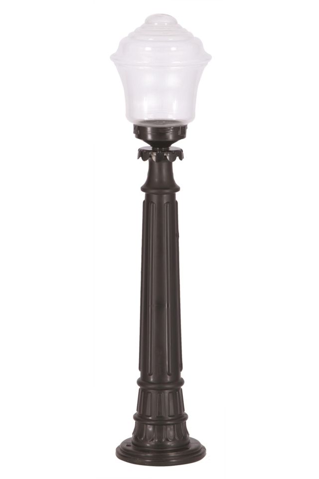 Bahçe Set Üstü Aydınlatma E27 12W 22cm ABS Siyah Dorbien-BSU-68201-BSY-M2-B