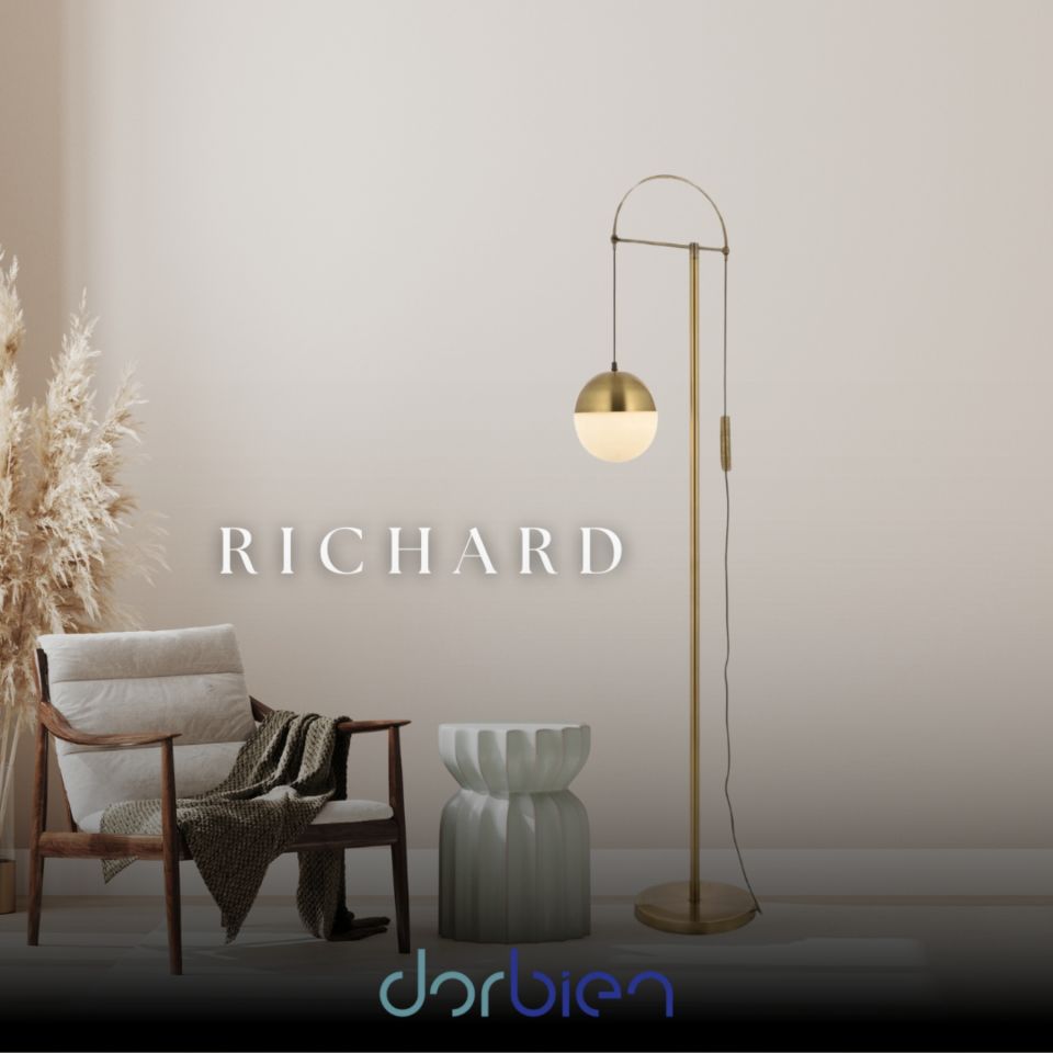 Richard Lambader E27 12W 40x20cm Metal Eskitme Dorbien-LM-9104-1E