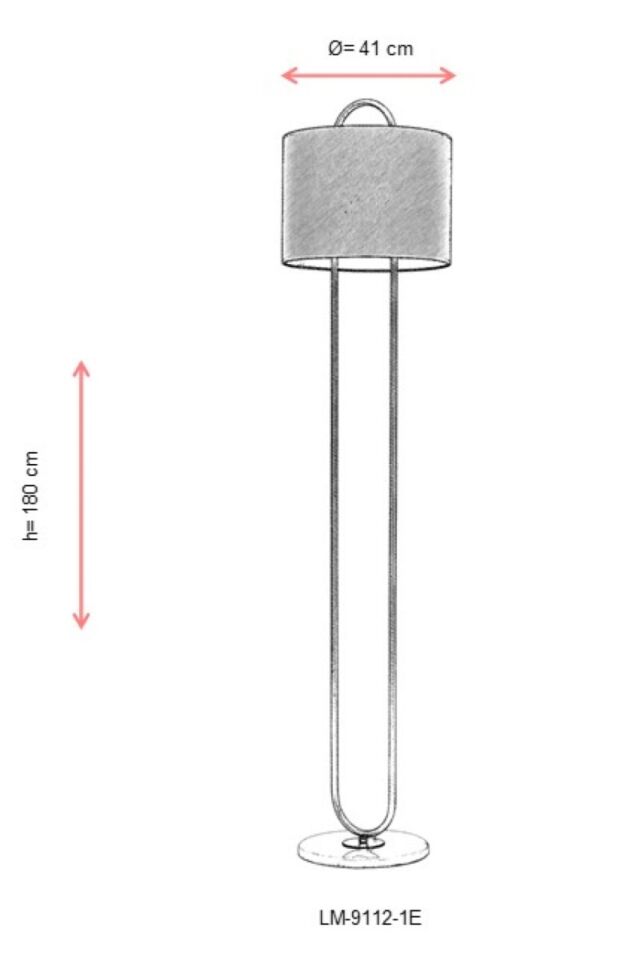 Suşi Lambader E27 24W 41cm Metal Eskitme Dorbien-LM-9112-1E