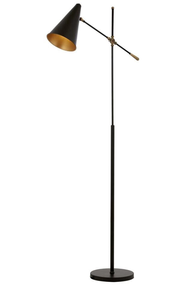 Megafon Lambader E27 12W 20x75cm Metal Siyah Avonni-LM-9114-1BSY