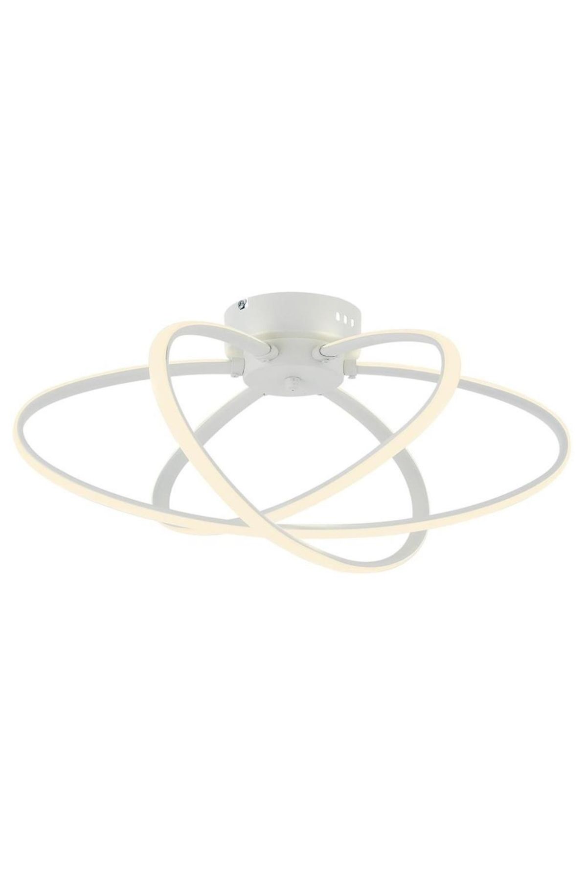 Hoops Modern Avize LED 66W 50cm Metal Beyaz Avonni-AR-4357-3BBY